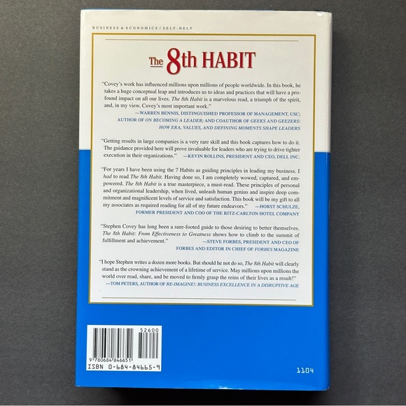 The 8th Habit by Stephen R. Covey | Self-Help | Hardcover Book - Picture 2 of 12